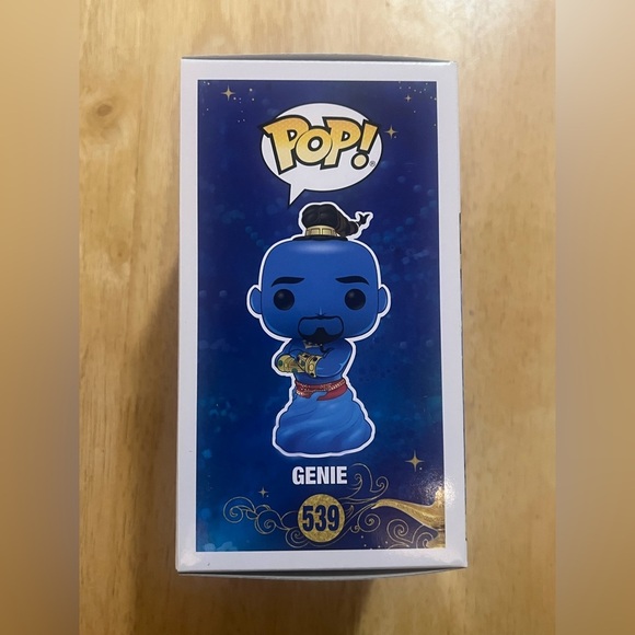 Funko Pop Disney Live Action Aladdin Genie,Glow in the Dark,#539,New,NWT - Picture 5 of 5